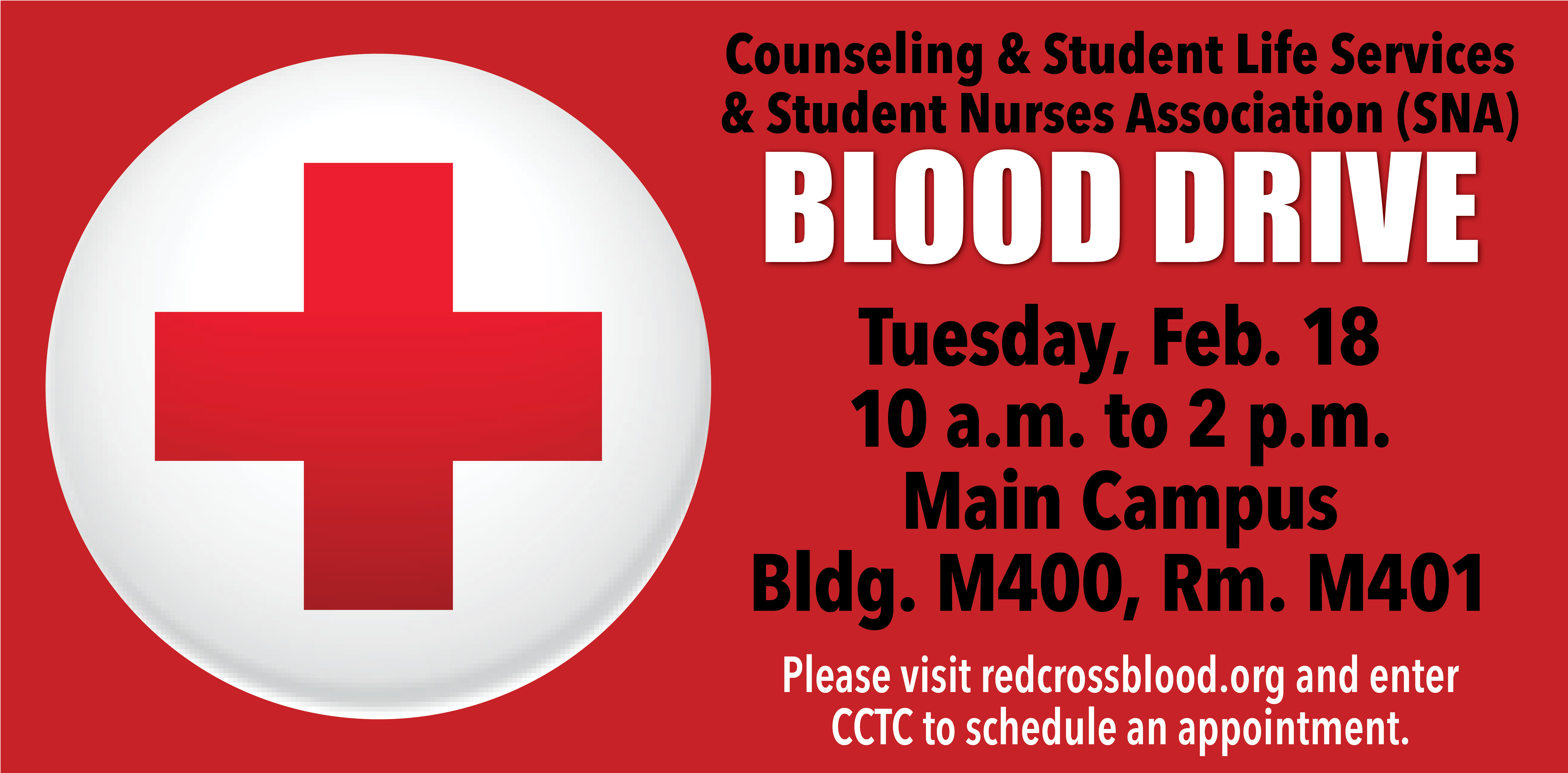 American Red Cross event details with web address listed.