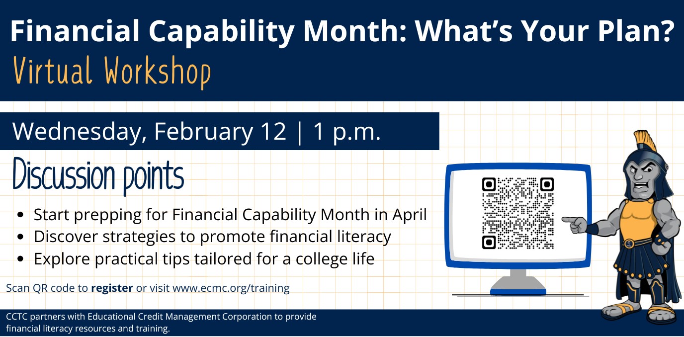 Webinar graphic with event information including link and QR code.