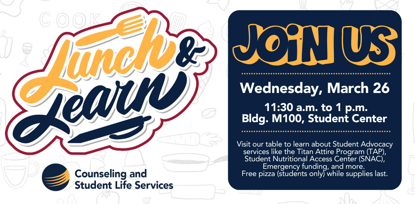Event details with Counseling & Student Life logo.